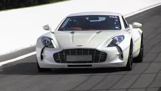Aston Martin ONE-77 Loud Track Sounds! 5 of Them!!