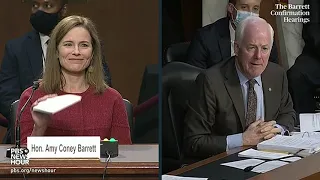 WATCH: Sen. John Cornyn questions Supreme Court nominee Amy Coney Barrett