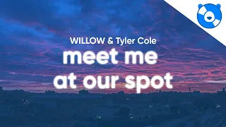 THE ANXIETY, WILLOW, Tyler Cole - Meet Me At Our Spot (Clean - Lyrics)