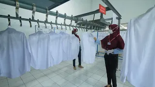 How it’s made, Process of making shirts at UNIQLO factory