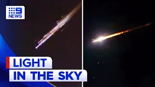 Mysterious light seen soaring across Aussie night sky was likely a Russian rocket | 9 News Australia