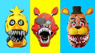 Robby makes DIY FNAF Masks & Custom Animatronics Big FNAF Compilation