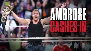 Dean Ambrose gewinnt den WWE World Heavyweight Titel bei WWE Money in the Bank 2016