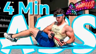 YOUR ABS WILL HATE YOU 🔥 -  4 MIN ABS WORKOUT w/ DUMBBELL