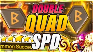 Once In A LIFETIME Moment! 2 QUAD Speed Runes?! - 2k Scroll Summons!