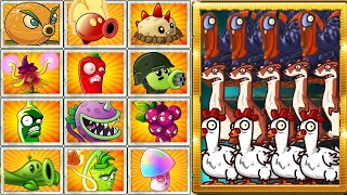 PvZ 2 Chicken & Turkey & Ice Weasel LEVEL 100 vs All Plants Max Level