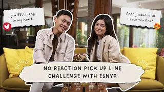 No Reaction Pick up Line Challenge with Esnyr  | #BelleAndBeyond