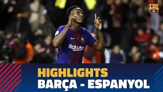 [HIGHLIGHTS] FC Barcelona - Espanyol (0-0, 4-2)