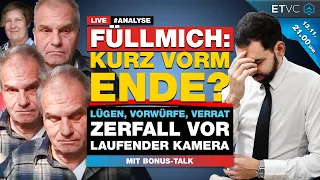 LIVE | FÜLLMICH: Kurz vorm ENDE? | ZERFALL vor laufender Kamera! | Themenabend TEIL 1  | 21 Uhr