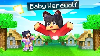 We're TINY with a Baby WEREWOLF In Minecraft!