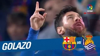 Great Goal of Messi (1-0) FC Barcelona vs Real Sociedad