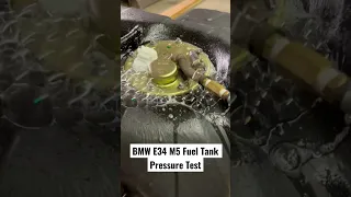 BMW E34 M5 Fuel Tank Pressure Test #bmw #cars #bmwm5 #bmwe34 #restoration #diy #automotive #engine