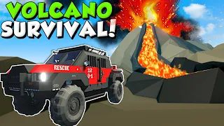 VOLCANO ERUPTION SURVIVAL GAME! - Stormworks Multiplayer Gameplay