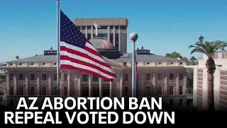 Arizona abortion law repeal vote shy of supermajority