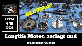 KTM LC4 640 Longlife Motor - 65.000km - zerlegt und vermessen 😅⛏🔧