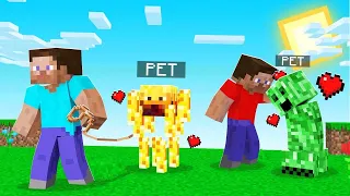 Minecraft But EVERY Mob Is A PET! (adorable)