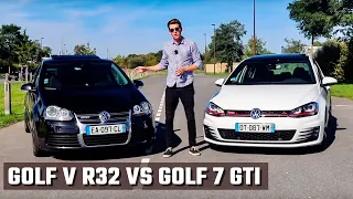 LE MYTHE AFFRONTE LA LÉGENDE | GOLF R32 vs GOLF GTI |