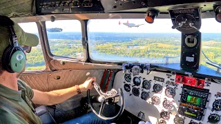 (4K POV) Douglas C-47 Formation Flying | Startup, Takeoff, Landing