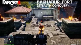 Far Cry 4- Conquering Baghadur fortress (stealth,disabling all alarms) without commentary