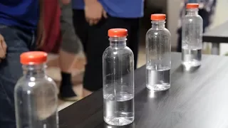 Stick the Landing | Bottle Flip Relay (Minute to Win It)