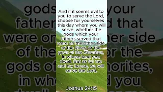 Verse of the Day - March 28, 2024 - Joshua 24:15 #short #bible #bibletruthfeed #verseoftheday