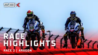 Race 2 highlights from Aragon with twists and turns in podium battle! 🚀 | #AragonWorldSBK
