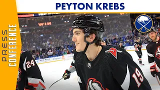 “It Was Fun” | Buffalo Sabres Forward Peyton Krebs Scores Two Goals In Victory Over Anaheim