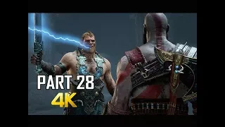 GOD OF WAR Gameplay Walkthrough Part 28 - GODS BOSS BATTLE (PS4 PRO 4K Commentary 2018)