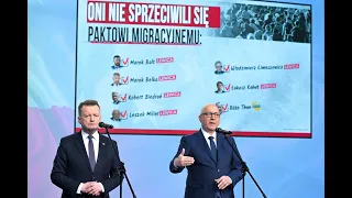 M. Błaszczak, J. Brudziński - Konferencja prasowa PiS