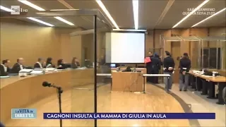 Omicidio Ballestri, Cagnoni insulta la suocera in aula - La Vita in Diretta 15/12/2017