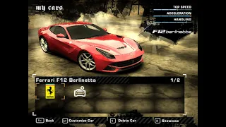 NFS Most Wanted - Ferrari F12 Berlinetta