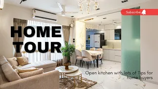 Home Tour || Open Kitchen, Murphy bed and  Maximum use of space with elegant look || lots of Tips ||