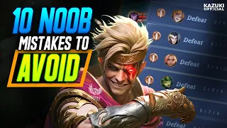 10 NOOB MISTAKES YOU SHOULD AVOID TO REACH MYTHICAL IMMORTAL IN SEASON 29 MLBB