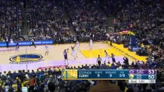 Stephen Curry & Omri Casspi's 3-Point Duel - Kings vs Warriors - Dec 28, 2015 - NBA