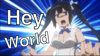 【ダンまち一期OP】Hey World 「動画・歌詞付き」井口裕香 Danmachi opening full 【MAD】