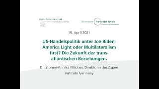 US-Handelspolitik unter Joe Biden: America Light oder Multilateralism first?