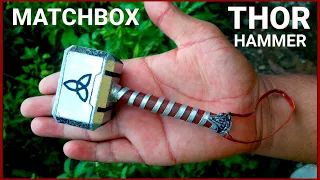 How To Make Thor Hammer With Matchbox | Mini Thor Hammer | Mjolnir making | DIY mini Thor hammer