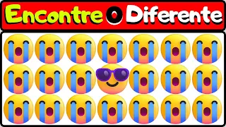 Desafio encontre o emoji diferente em 30 segundos,qual é o emoji diferente,find the odd emoji out