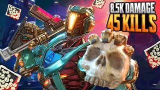 INSANE Pathfinder 45 KILLS and 8,500 Damage in Two Games Apex Legends Gameplay Season 18