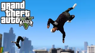 GTA Parkour Fails|Неудачные падения|Неудачный паркур|Фэйлы в ГТА 5 (2 часть)