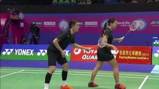 Yonex Sunrise Hong Kong Open 2016 | Badminton SF M4-XD | Tang/Tse vs Ahm/Nat