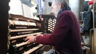 BACH Kyrie, Gott heiliger Geist BWV 671 - Peter Dyke at Hereford Cathedral