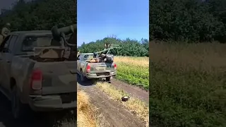 Russian Ukraine War 02/07/2022. Javelin shoots at the Russian invaders