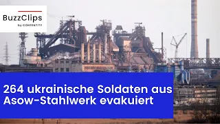 Über 260 ukrainische Soldaten aus Asow-Stahlwerk begeben sich in Kriegsgefangenschaft