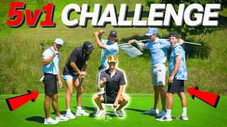 5 VS 1 King of The Course Golf Challenge | Good Good