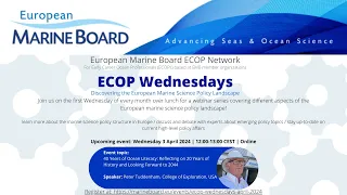 ECOP Wednesday, April 2024: 40 years of Ocean Literacy