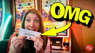 WOW!! 😮 BIG WIN on Buffalo Link slot machine at 7 Feathers Casino #slots #casino #buffalo