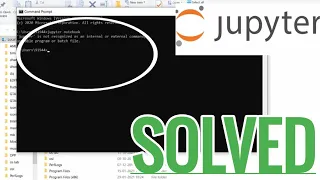 Jupyter is not recognized as an internal or external command solved | Jupyter notebook error solved