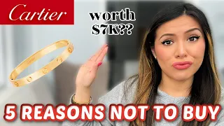 WHY I DIDN'T BUY THE CARTIER LOVE BRACELET | 5 Reasons To NOT Buy the Cartier Gold Love Bracelet