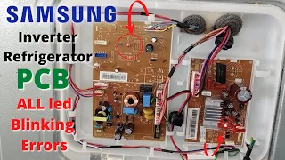 PCB инвертора холодильника Samsung привела мигающие коды ошибок 1/2/3/5/6/9/11/13 времени